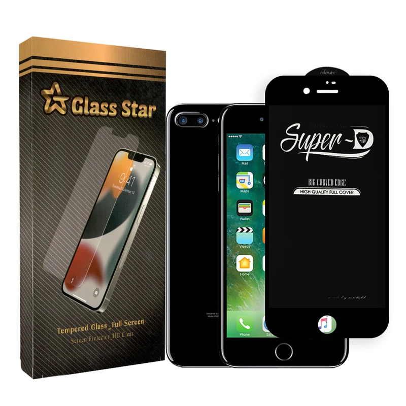  محافظ صفحه نمایش گلس استار مدل STAR-SUPER-D مناسب برای گوشی موبایل اپل iPhone 7 Plus/ 8 Plus