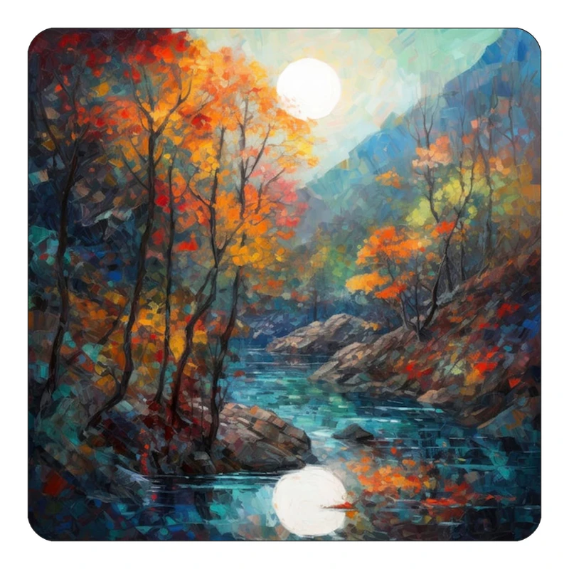 مگنت کاکتی طرح نقاشی رنگ روغن مدل mp72226