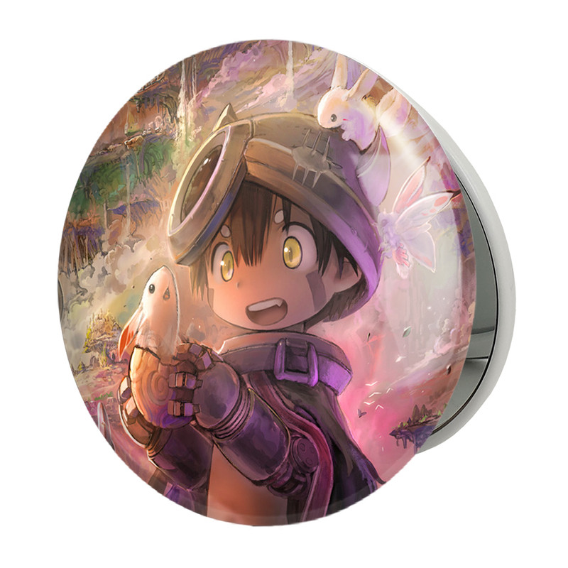 آینه جیبی خندالو طرح ریگ انیمه ساخته شده در پرتگاه Made in Abyss مدل تاشو کد 22120 