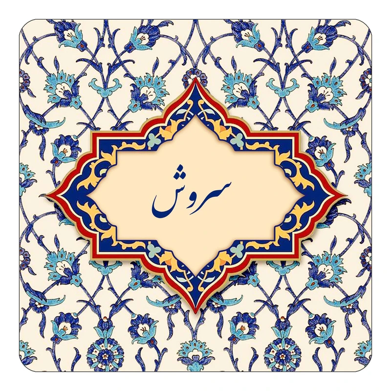 مگنت کاکتی طرح اسم سروش مدل اسلیمی کد mn85345