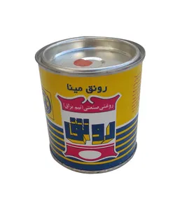  رنگ روغنی نارنجی نیمه براق رونق مینا مدل 3 حجم 250 میلی‌لیتر 