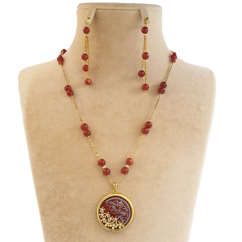 نیم ست نقره زنانه مدل وان یکاد کد 244234