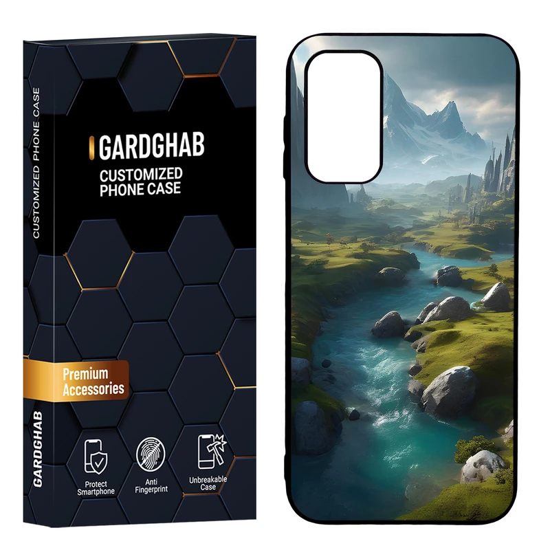 کاور گارد قاب مدل هنری مناسب برای گوشی موبایل سامسونگ Galaxy A14