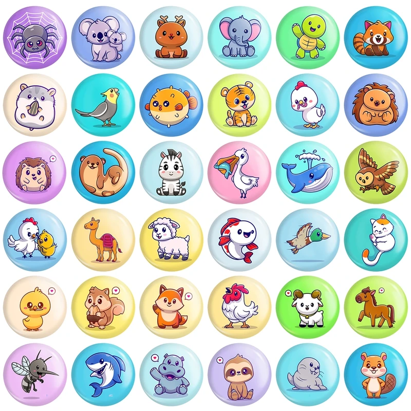 پیکسل خندالو طرح حیوانات کیوت و بامزه کد 139 مدل بزرگ مجموعه 36 عددی