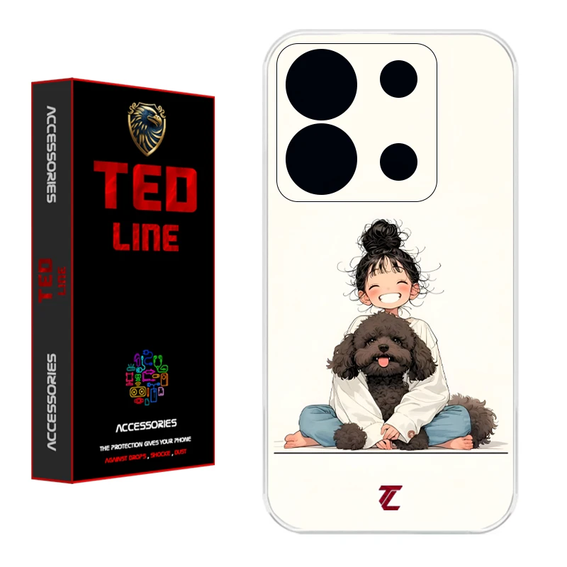 کاور تدلاین طرح سگ کد 1199 مناسب برای گوشی موبایل شیائومی Redmi Note 13 Pro 5G / Poco X6