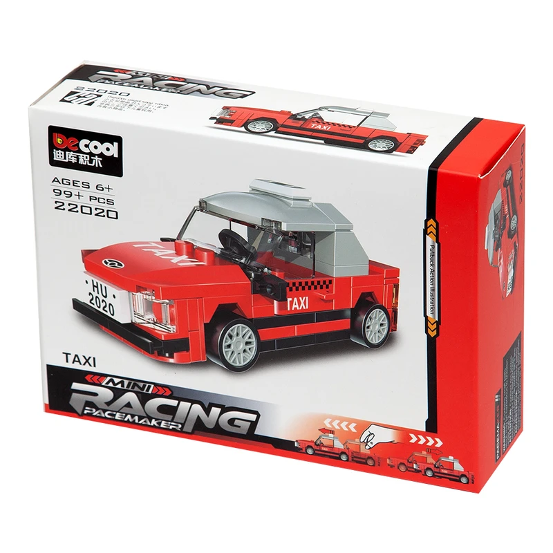 ساختنی دکول مدل ماشین تاکسی عقب کش کد 22020