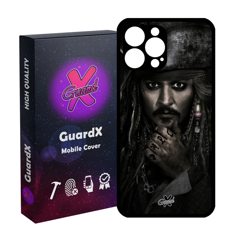 کاور گارد ایکس طرح Johnny Depp مدل Glass10178 مناسب برای گوشی موبایل اپل iPhone 12 Pro Max