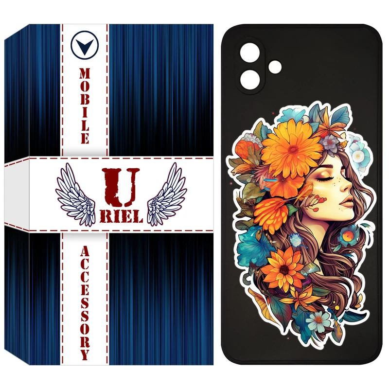 کاور یوریل مدل KSH کد 52 طرح دختر مناسب برای گوشی موبایل سامسونگ Galaxy A05