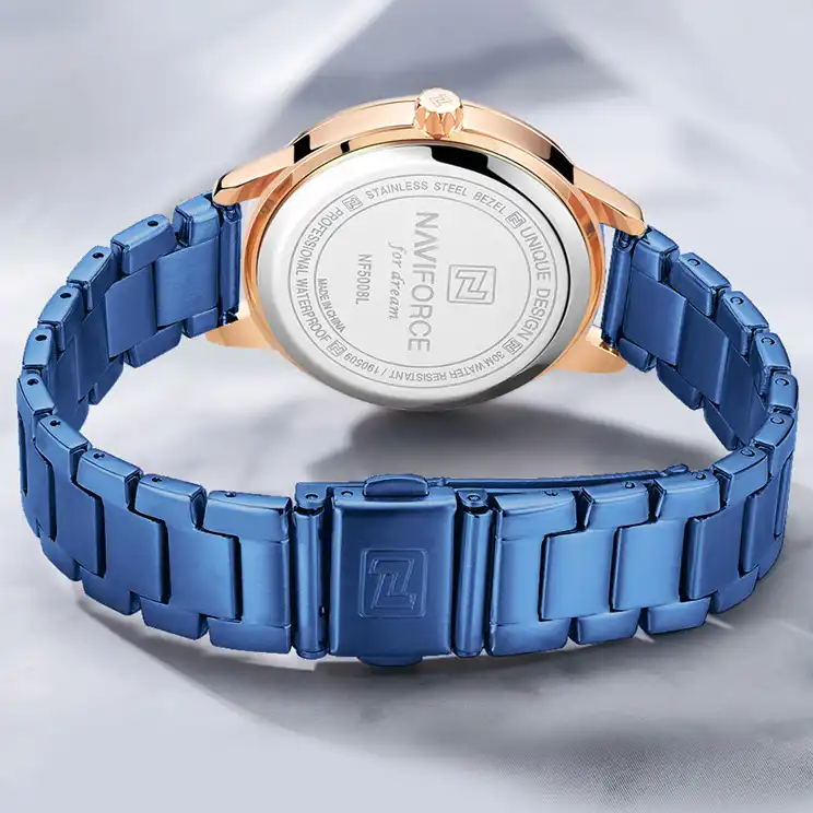 ساعت مچی عقربه ای زنانه نیوی فورس مدل NF5008blu