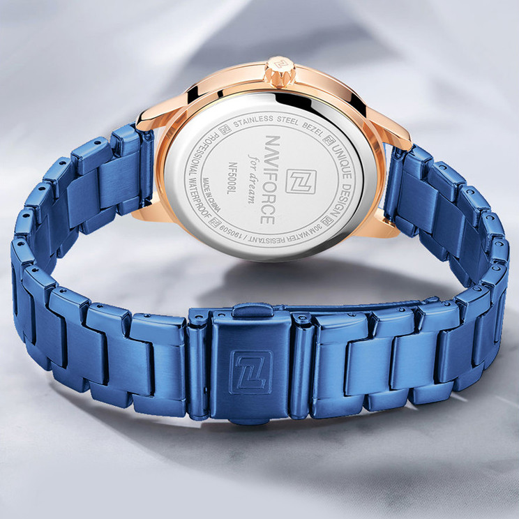 ساعت مچی عقربه ای زنانه نیوی فورس مدل NF5008blu