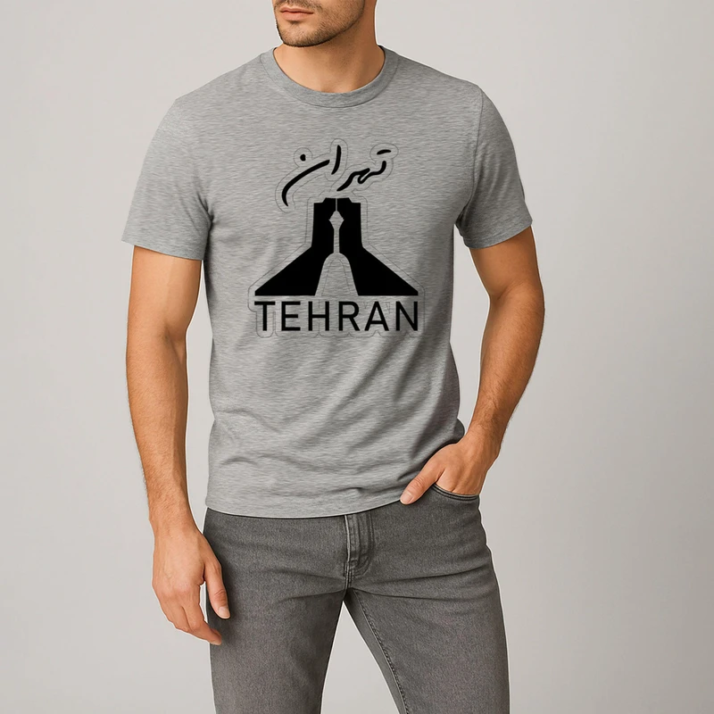 تی‌شرت آستین کوتاه مردانه مدل ایران کد V330