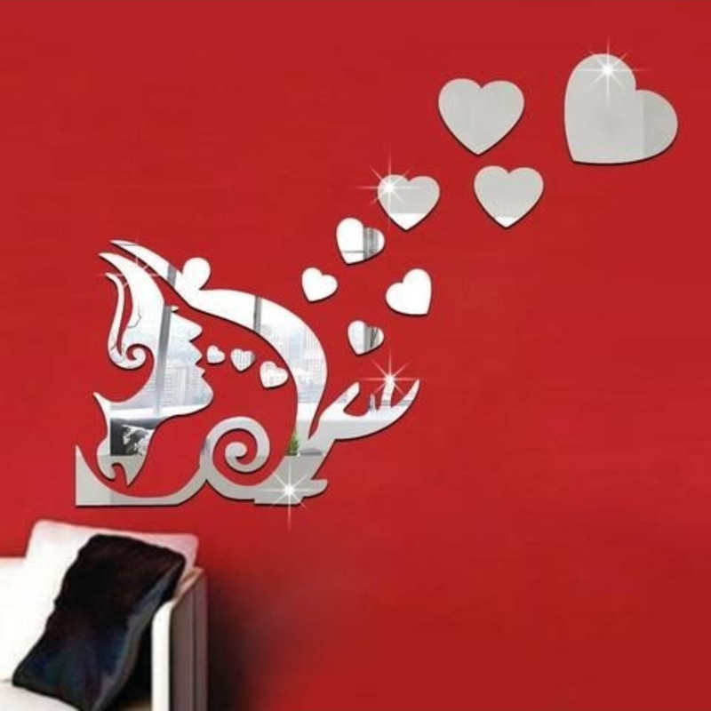 آینه پریناز شاپ مدل قلب و رخ