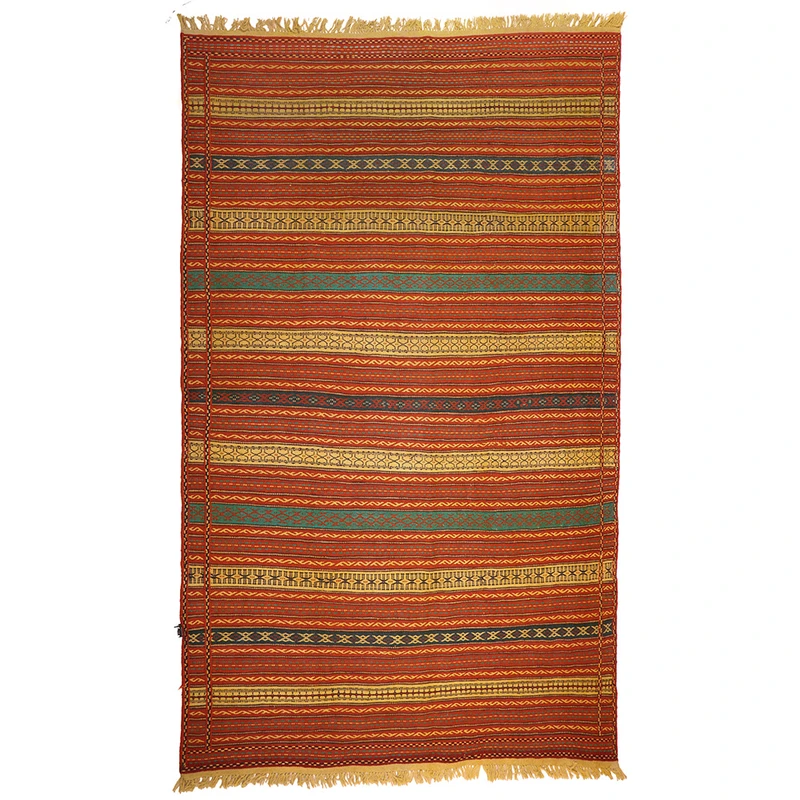 گلیم دستبافت پنج ونیم متری مدل کلات کد 1409500