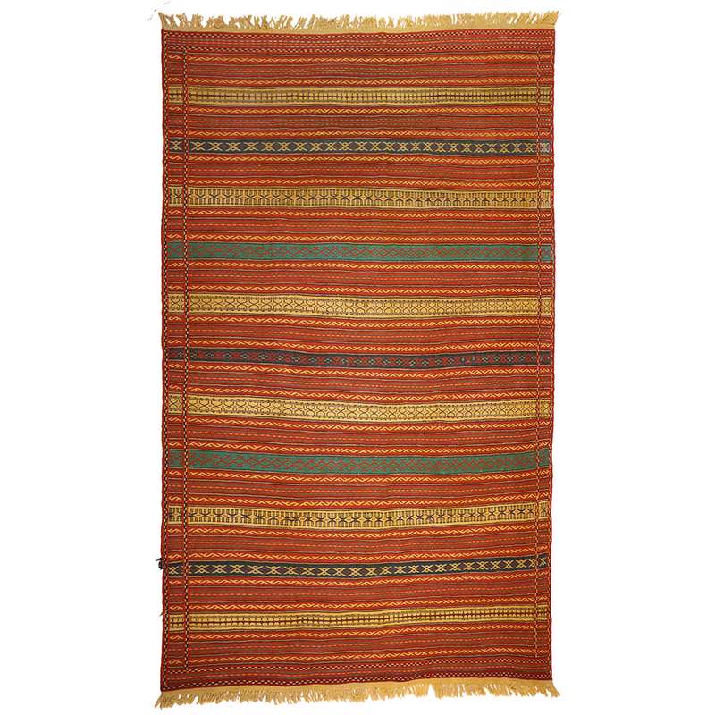 گلیم دستبافت پنج ونیم متری مدل کلات کد 1409500