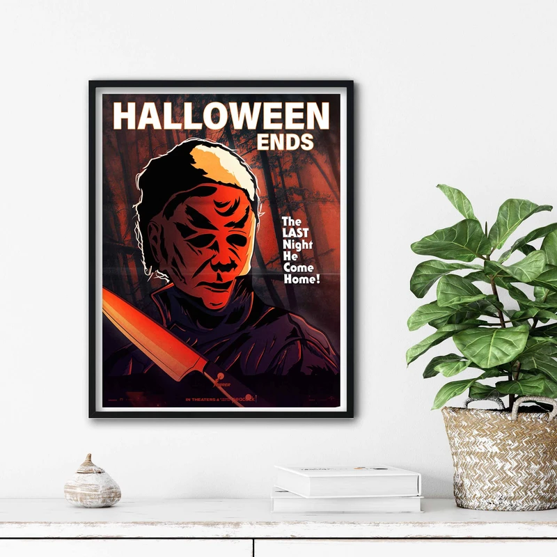 تابلو آتریسا طرح پوستر فیلم halloween مدل ATm250