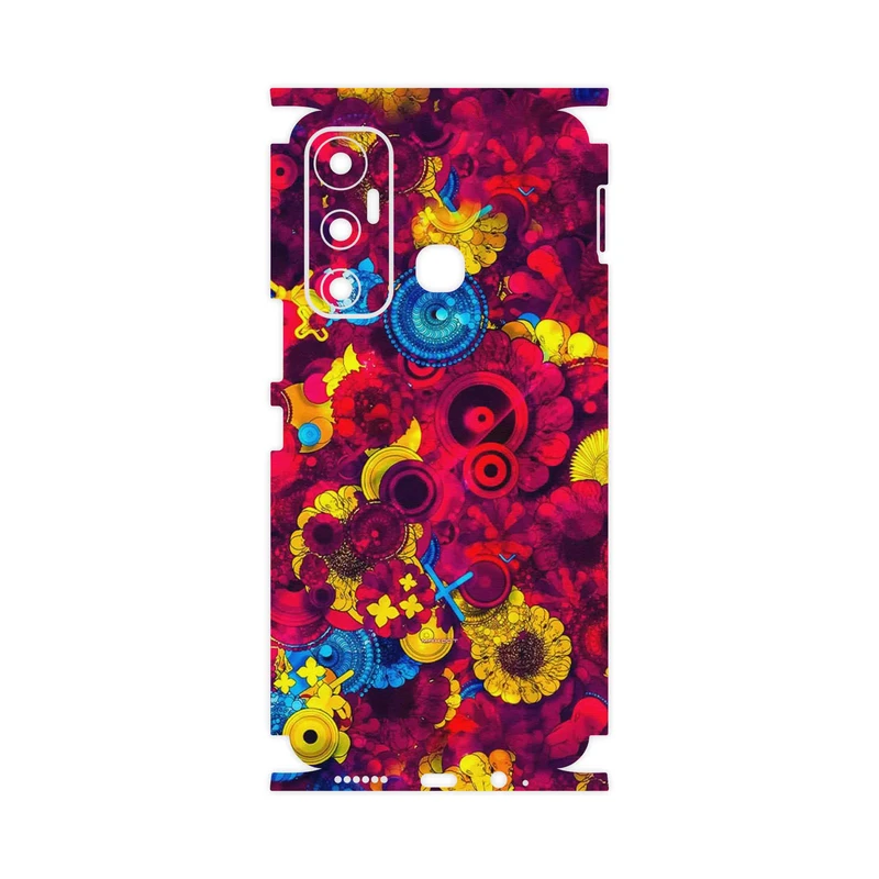 برچسب پوششی ماهوت مدل Vector Flower Garden Digital Art-FullSkin مناسب برای گوشی موبایل اینفینیکس Hot 11