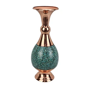 گلدان فیروزه کوبی کد 25