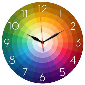 نقد و بررسی ساعت دیواری مدل 1110 طرح چرخه رنگ توسط خریداران