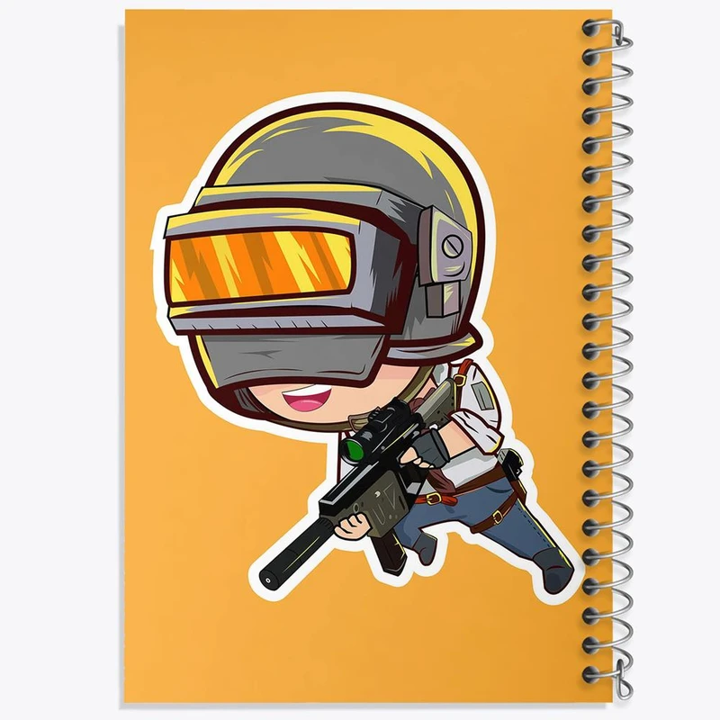 دفتر مشق 100 برگ خندالو طرح بازی پابجی PUBG کد 3796