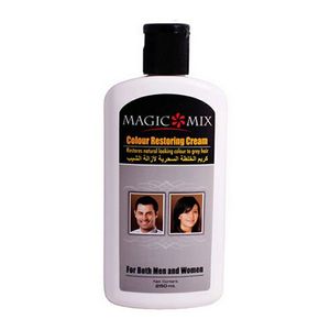 نقد و بررسی کرم مو رفع سفیدی مو مجیک میکس مدل Colour Restoring Cream حجم 250 میلی لیتر توسط خریداران