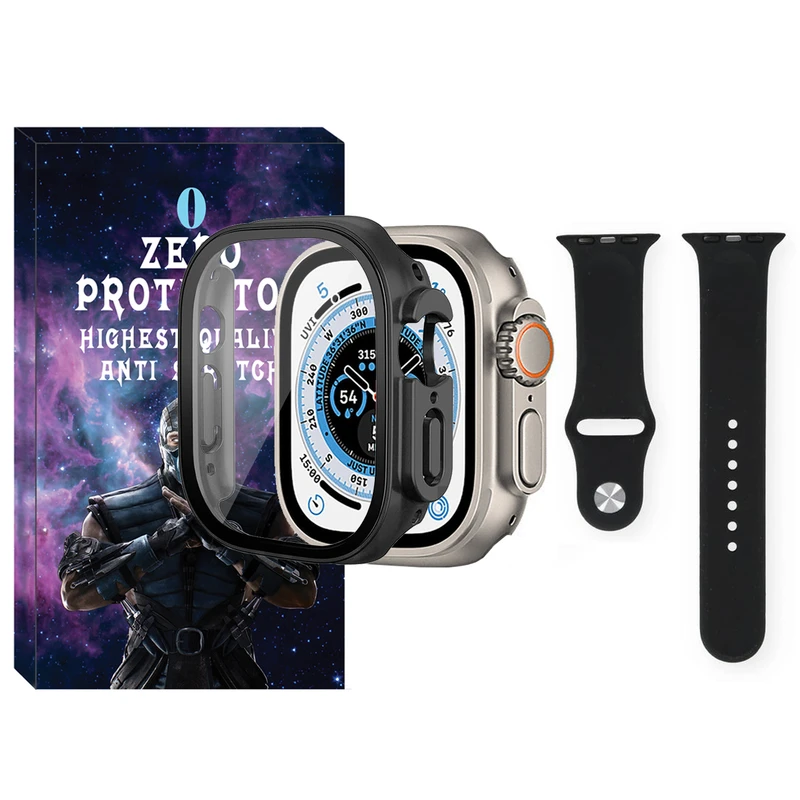 بند زیرو مدل Soft-Guard-ZR مناسب برای اپل واچ Ultra / Ultra 2 49mm به همراه کاور