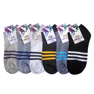 جوراب تن پوش هنگامه مدل راه راه مجموعه 6 عددی