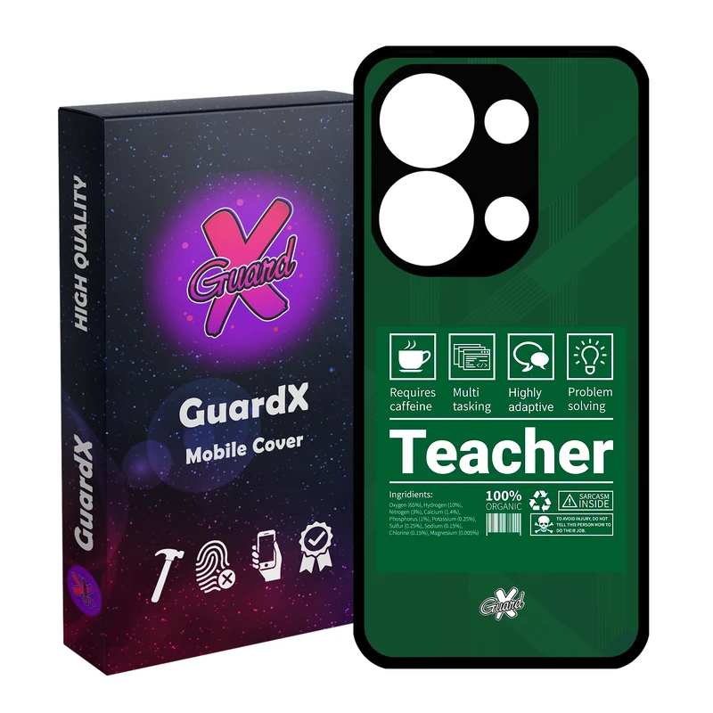 کاور گارد ایکس طرح معلم مدل Glass10537 مناسب برای گوشی موبایل شیائومی Poco X6 5G / Note 13 Pro 5G