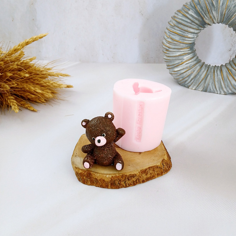 قالب شمع کوشا اکسسوری مدل خرس تدی کد 03