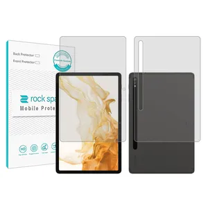 Rockspace model Hygel screen protector suitable for Samsung Galaxy Tab S8 tablet along with tablet back protector