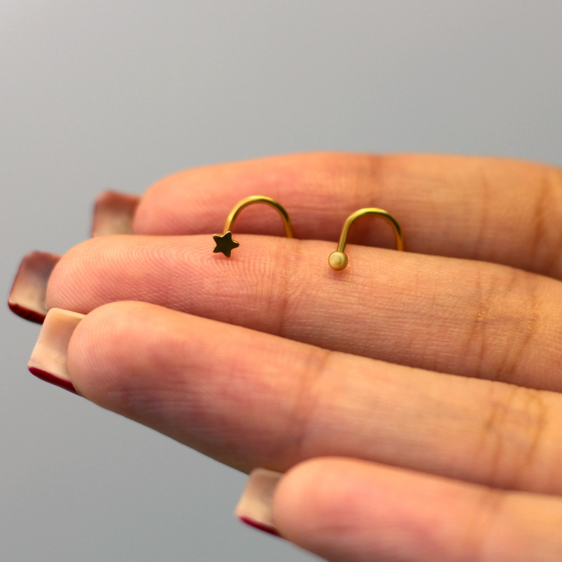 پیرسینگ بینی زنانه پایتخت مدل PS997مجموعه دو عددی