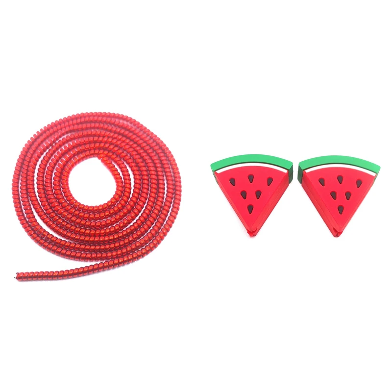 محافظ کابل شارژ و هندزفری مدل Watermelon44 بسته سه عددی 