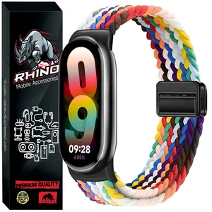بند راینو مدل Braid Magnet مناسب برای ساعت هوشمند شیائومی Mi Band 8/9/10 12mm
