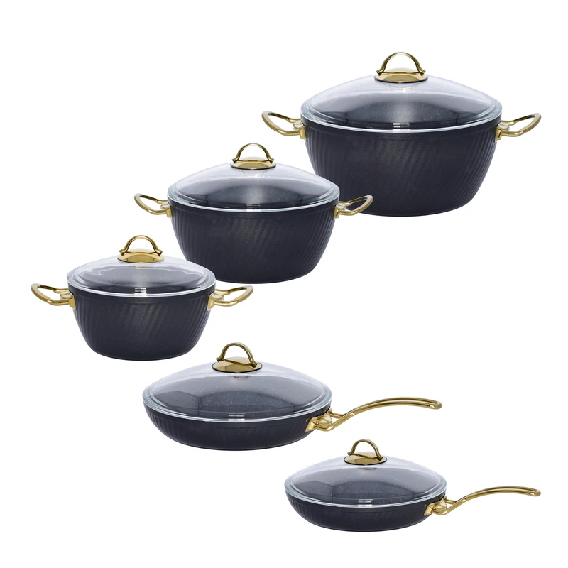 سرویس پخت و پز 10 پارچه ام جی اس مدل فورج BLACK