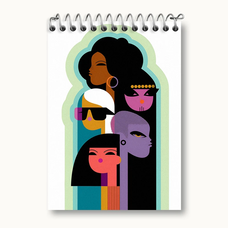 دفتر یادداشت 50 برگ خندالو طرح دخترانه کد N2701