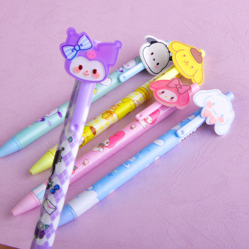 خودکار مدل کلیکی طرح کرومی و ملودی و دوستان بسته 6 عددی