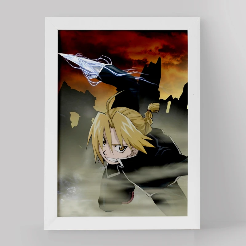 تابلو خندالو مدل ادوارد الریک انیمه کیمیاگر تمام فلزی Fullmetal Alchemist کد 12673