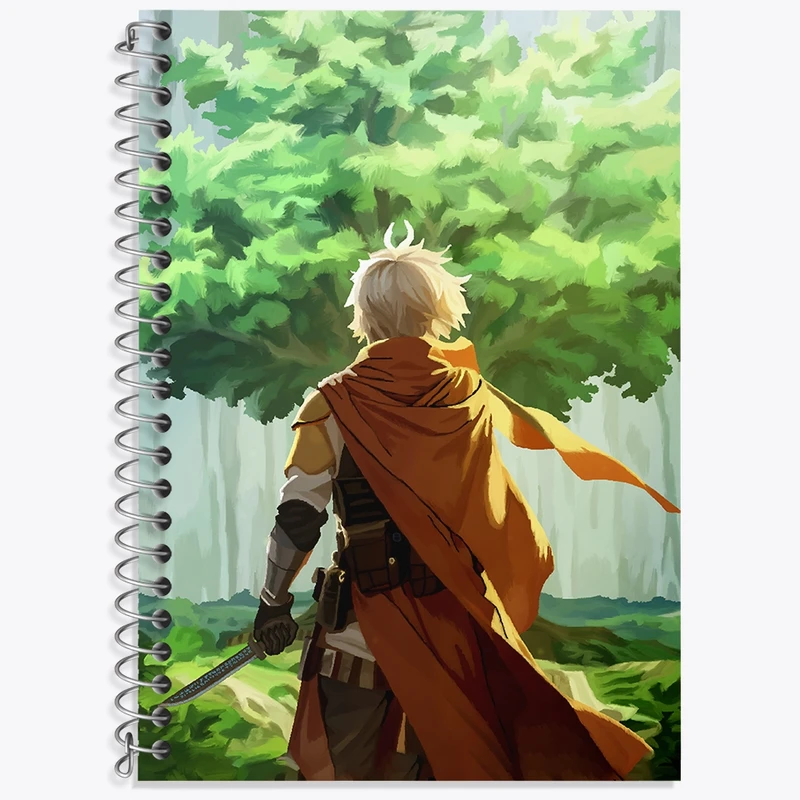 دفتر زبان 50 برگ خندالو مدل دو خط طرح بل انیمه دانماچی کد 33519