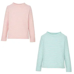 تی شرت آستین بلند دخترانه الایو مدل G315 مجموعه 2 عددی