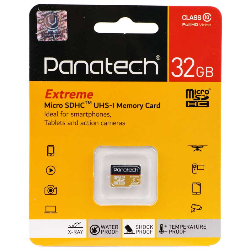کارت حافظه‌ microSDHC پاناتک مدل Mi210 کلاس 10 استاندارد UHS-I U1 سرعت 30MBps ظرفیت 32 گیگابایت