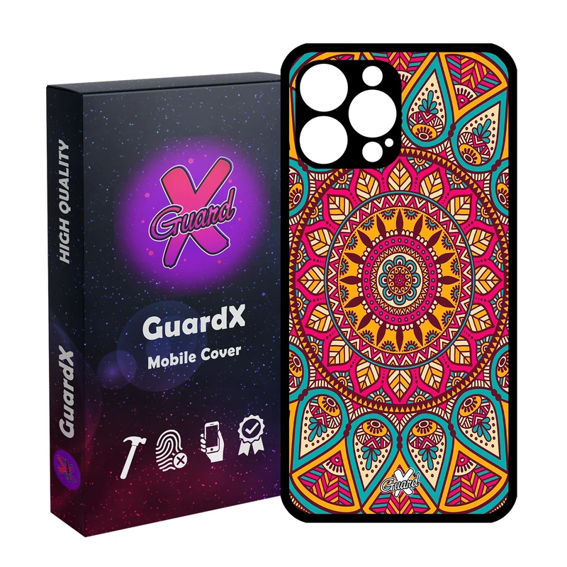 کاور گارد ایکس طرح Mandala مدل Glass10131 مناسب برای گوشی موبایل اپل iPhone 14 Pro Max