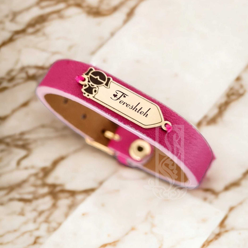 دستبند طلا 18 عیار دخترانه لیردا مدل اسم فرشته 6744