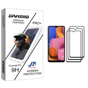 JF Diamond glass Screen Protector For Samsung Galaxy A20s Pack Of 3