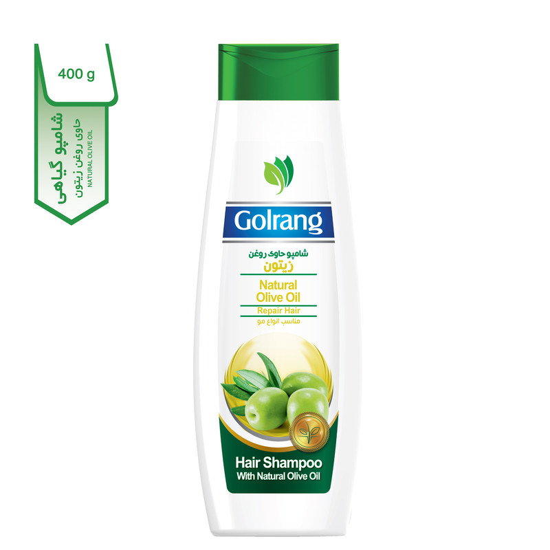 شامپو مو گلرنگ مدل Natural olive Oil وزن 400 گرم