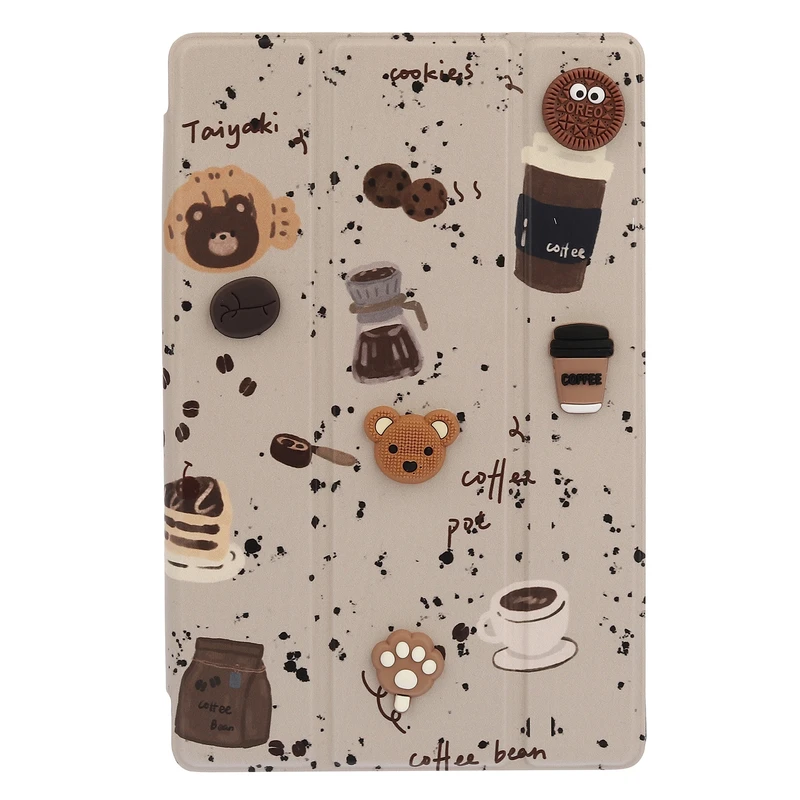 کیف کلاسوری دی کیس مدل coffee  مناسب برای تبلت سامسونگ Galaxy Tab S6 Lite 2024-10.4 Inch