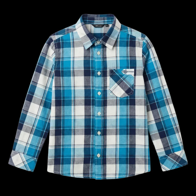 پیراهن آستین بلند یقه برگردان پسرانه لیندکس مدل لوپی شاک