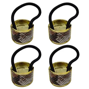 کش مو زنانه مدل دم اسبی  مجموعه چهار عددی