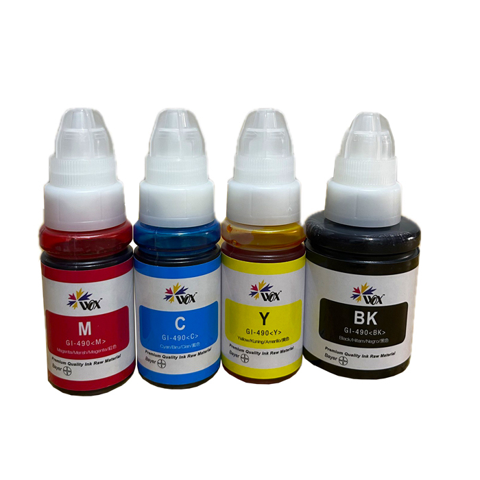 پک کامل 4 رنگ جوهر وکس کانن مدل GI-490
