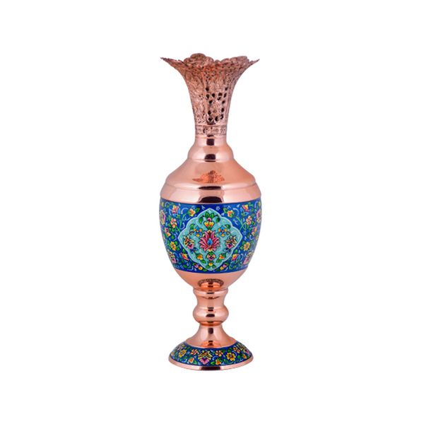 گلدان مسی هنرلوکس طرح نقاشی مدل PSN33