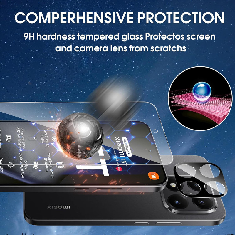 محافظ صفحه نمایش بادیگارد مدل Clear مناسب برای گوشی موبایل شیائومی 15T / 15T Pro