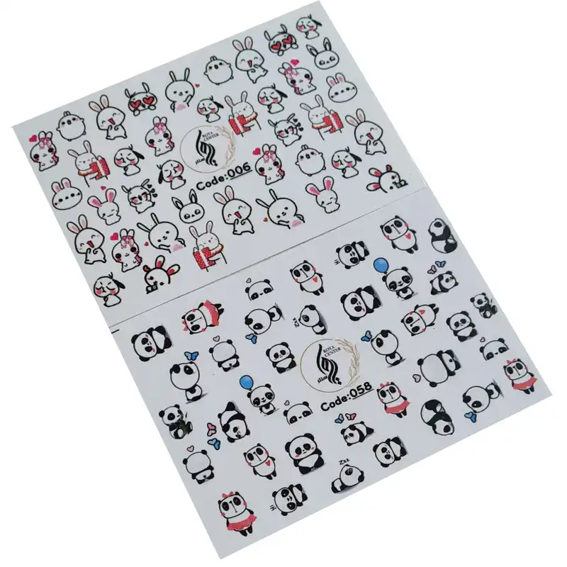 برچسب لنز ناخن رویاسنتر مدل 658 مجموعه 2 عددی